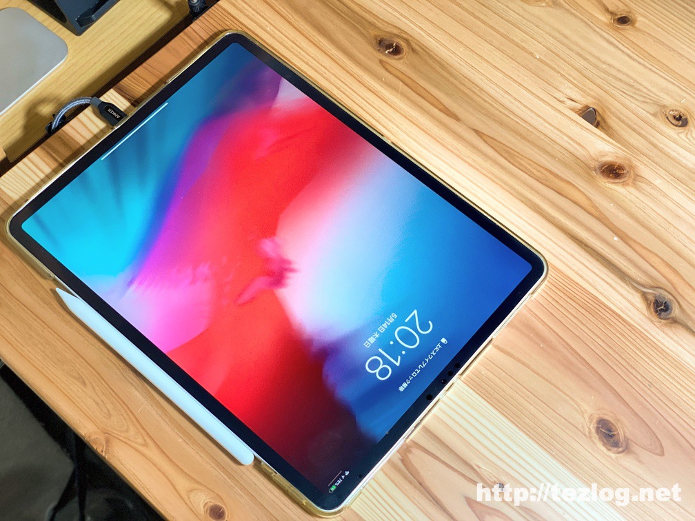 iPadProをPD対応USB-Cで充電