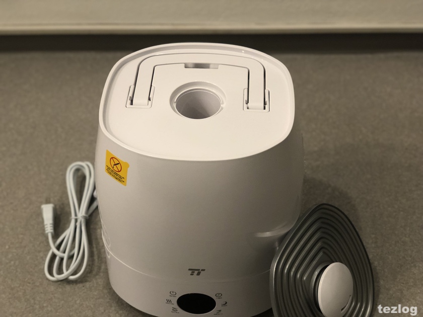 TaoTronics 加湿器 tt-ah007 蓋を外したところ