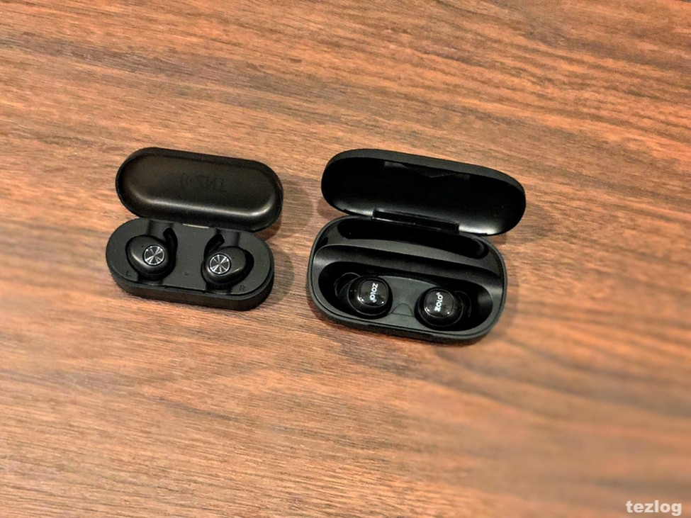 ZNT 完全ワイヤレスイヤホン AirFitsとAnker Zolo のLibertyの比較