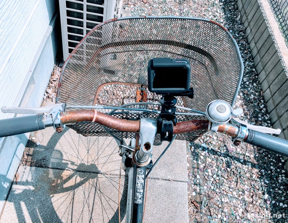 自転車にBalckcase 自転車用GoProホルダーでGoProを装着