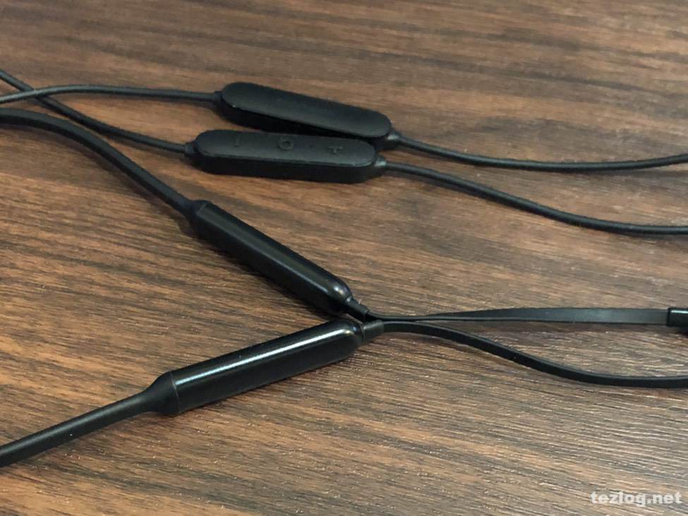 Bluetoothイヤフォン JPRiDE 708 とbeats X のリモコン部分比較