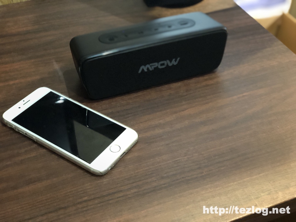 Mpow Soundhot R6 bluetoothスピーカー 使用風景