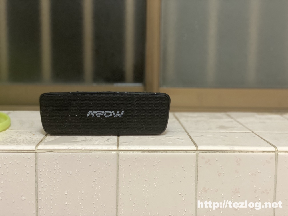Mpow Soundhot R6 bluetoothスピーカー お風呂での使用風景