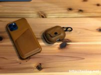 Twelve South AirSnap Pro for AirPods Pro レザーケースと4ヶ月ほど使用したMujjo iPhone 11 Pro Full Leather ウォレット ケース