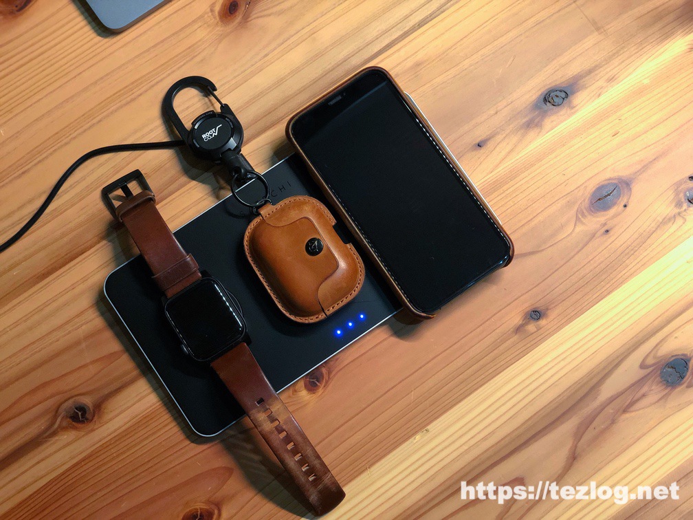 レビュー】Satechiトリオワイヤレス充電パッド 。iPhone・Apple Watch・AirPods 3台まとめて無線充電。寝室にオススメ！ |  Tezlog