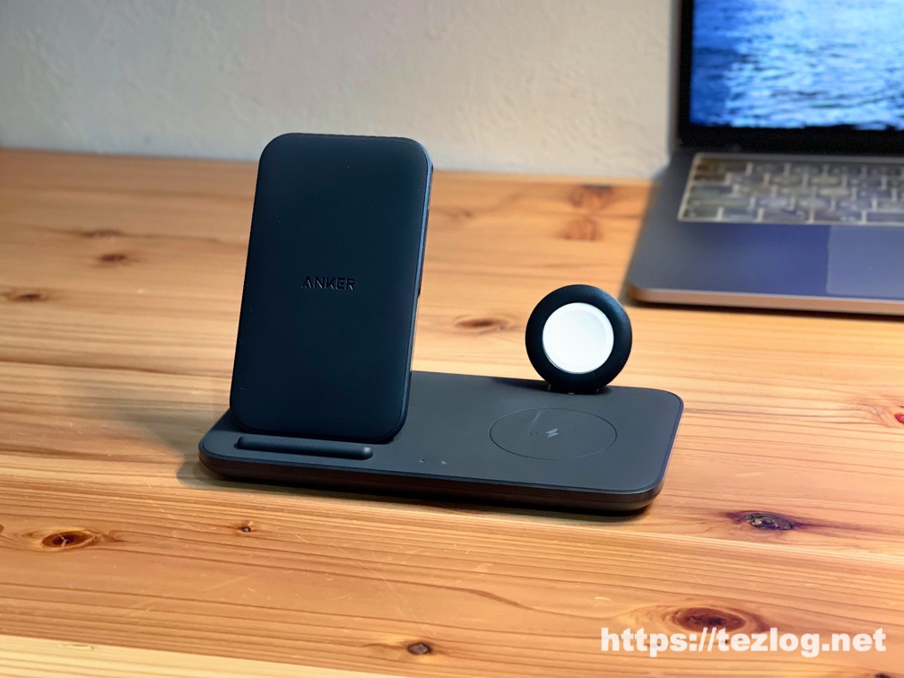 Anker PowerWave+ 3-in-1 stand with Watch Holder ワイヤレス充電器 Apple Watchホルダー付