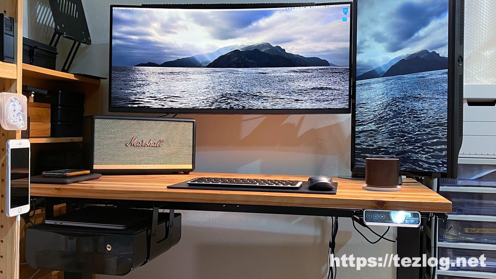 FlexiSpot 後付けデスク引出し S01 黒 使用風景