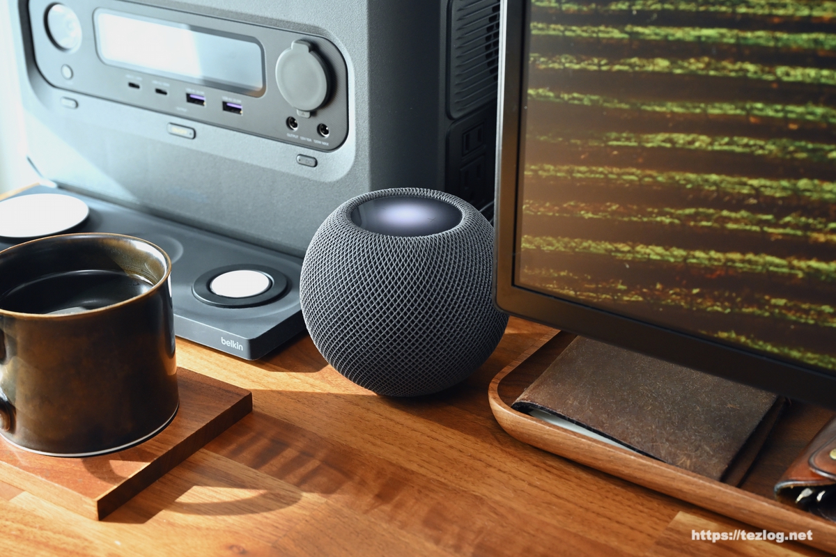 HomePod mini デスク周り