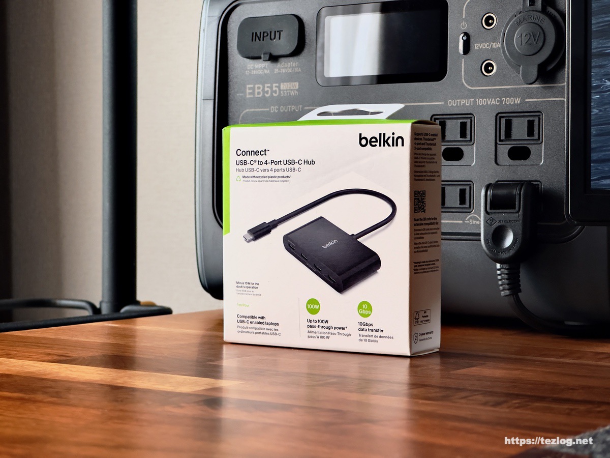 Belkin Connect USB-C to 4ポートUSB-Cハブ パッケージ
