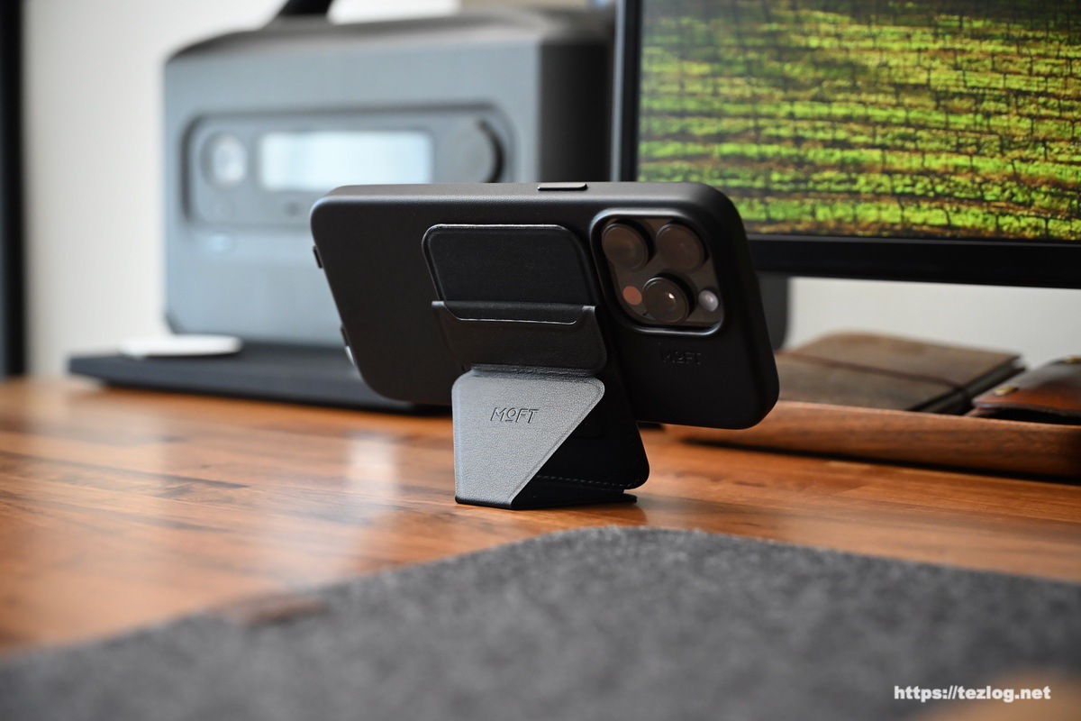 MOFT MOVAS レザー iPhoneケース+Snap-On スマホスタンド フローティング