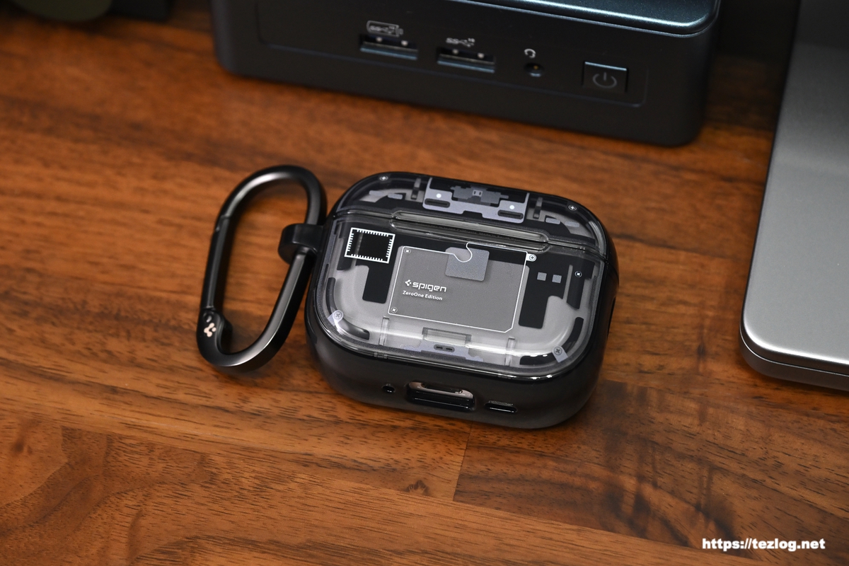 Spigen AirPods Pro 3 ケース ウルトラ・ハイブリッド・マグフィット ACS09823 (ゼロ・ワン・ブラック)