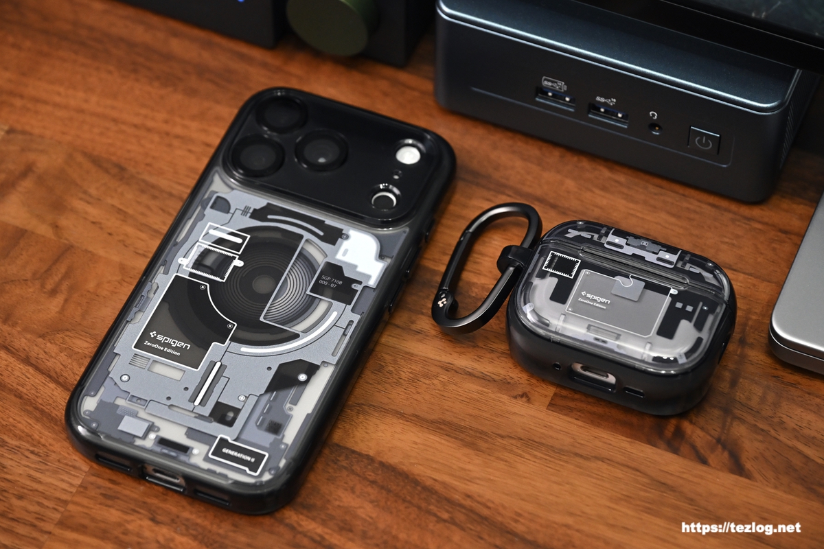 Spigen iPhone 17 Pro ケース ウルトラ・ハイブリッド・マグフィット (ゼロ・ワン・ブラック) ACS10073とSpigen AirPods Pro 3 ケース ウルトラ・ハイブリッド・マグフィット ACS09823 (ゼロ・ワン・ブラック)