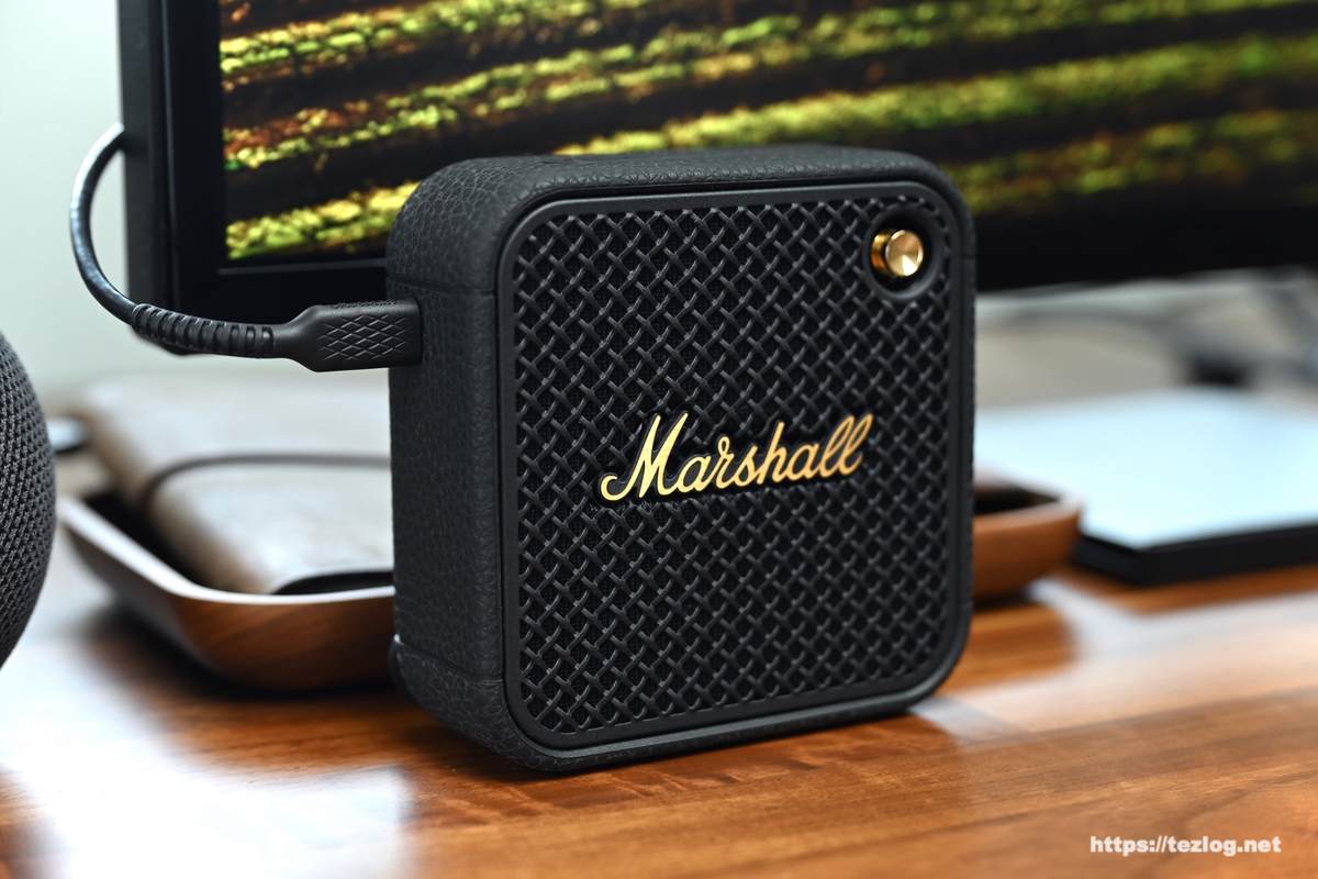 Marshall ポータブルスピーカー Willen Ⅱ 付属のUSB Type-Cケーブルで充電