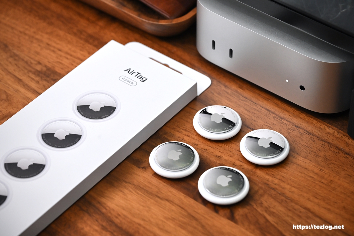 AirTag 第2世代 4個入りパッケージと本体