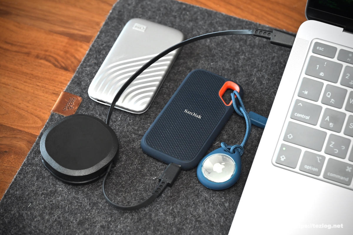 SanDisk SSD 外付け 2TB SDSSDE61-2T00-GH25 エクストリームとウエスタンデジタル(Western Digital) WD ポータブルSSD My Passport 1TB USB3.2 Gen2 WDBAGF0010BGY-WESN シルバー