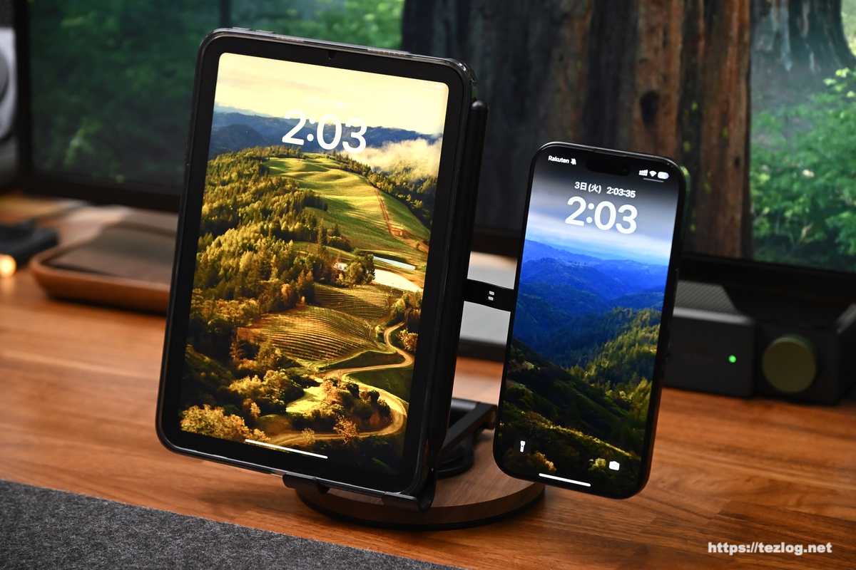 Dual Magic Ring でiPhoneとiPad miniを連結 2