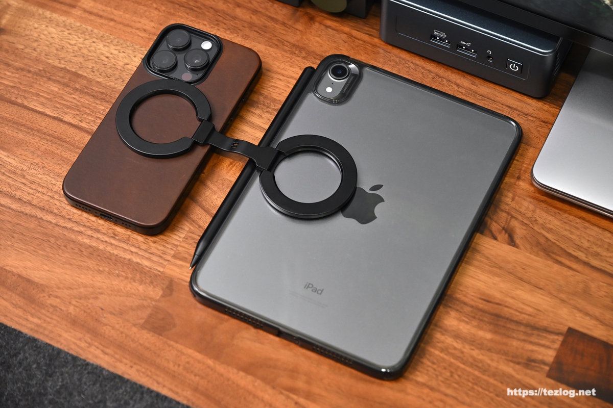 Dual Magic Ring でiPhoneとiPad miniを連結 1