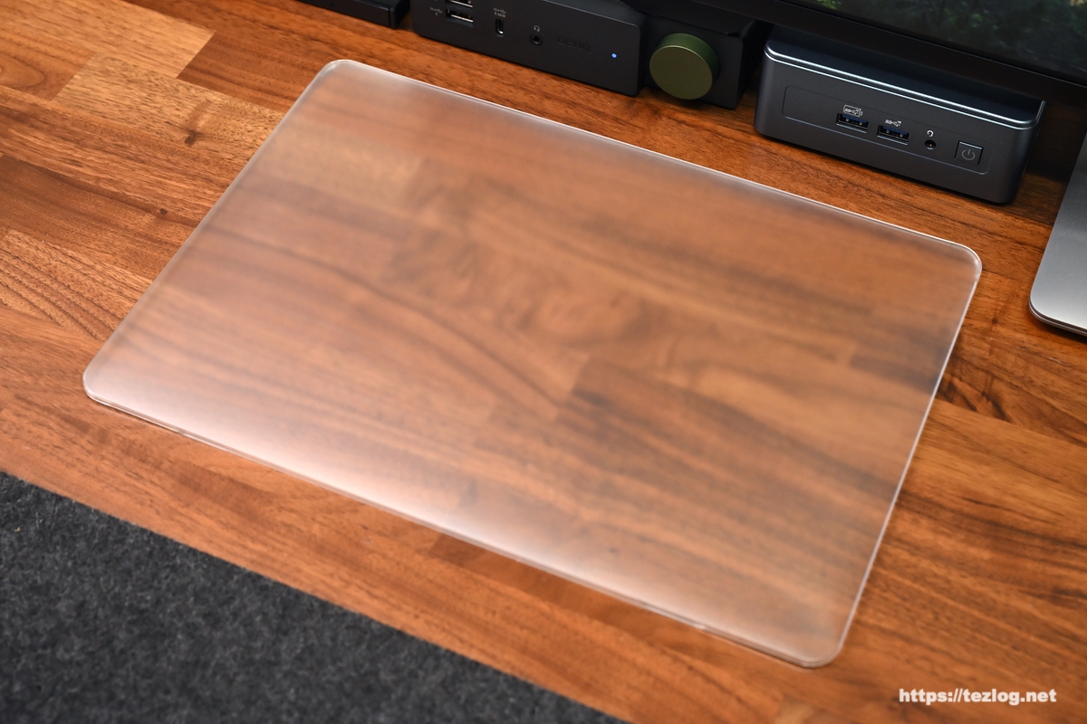HOGOTECH M1 MacBook Air・Pro マットタイプ クリアケース 上側カバー