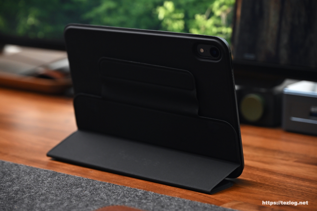 mokibo フリーアングルカバー SLIM / iPad mini 6 横置きスタンドに変形2