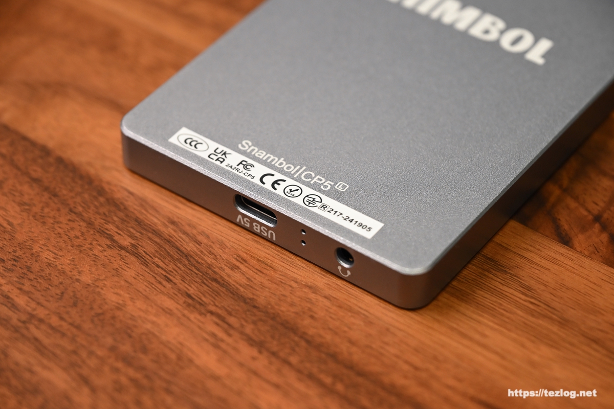 Shimbol CP5 Lite 底面 USB Type-C端子