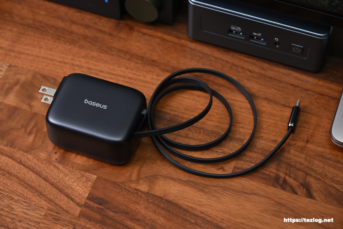 Baseus ケーブル巻取り充電器 45W