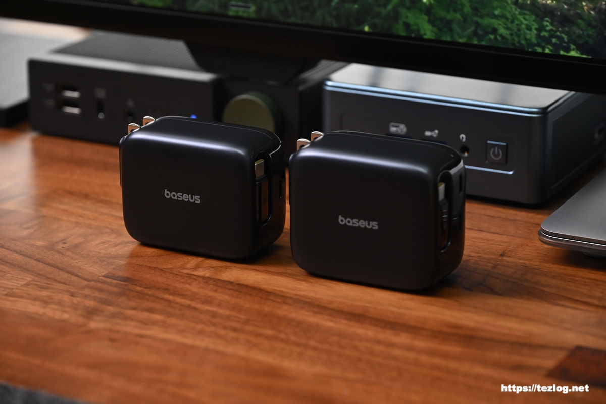 Baseus ケーブル巻取り充電器 45Wと67W