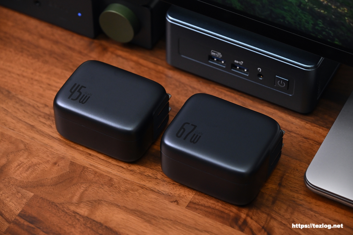 Baseus ケーブル巻取り充電器 45Wと67W