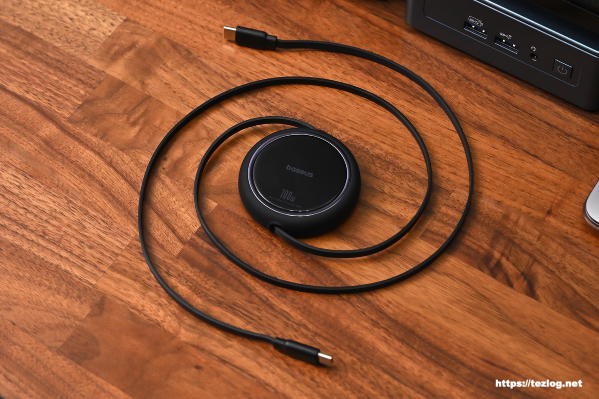 Baseus Free2Pull 巻き取り式 USB-C ケーブル