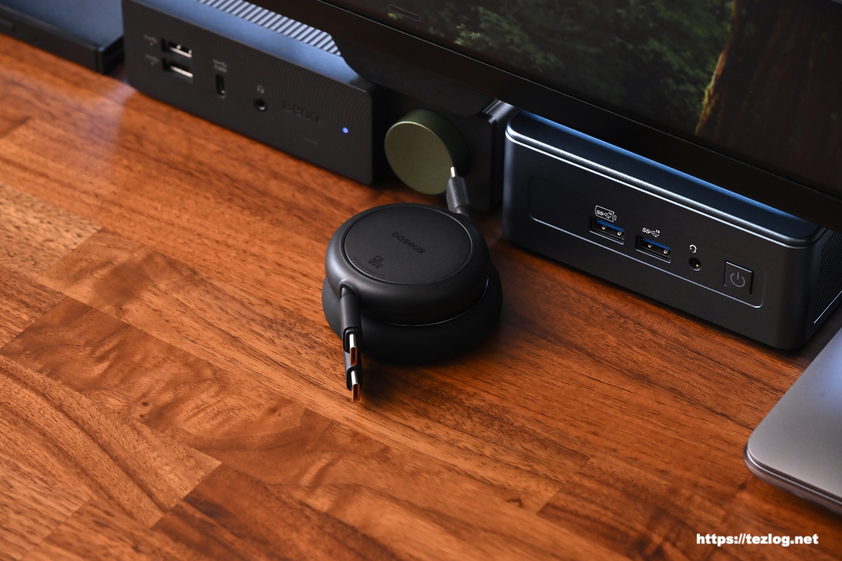 Baseus Free2Pull 巻き取り式 USB-C ケーブル