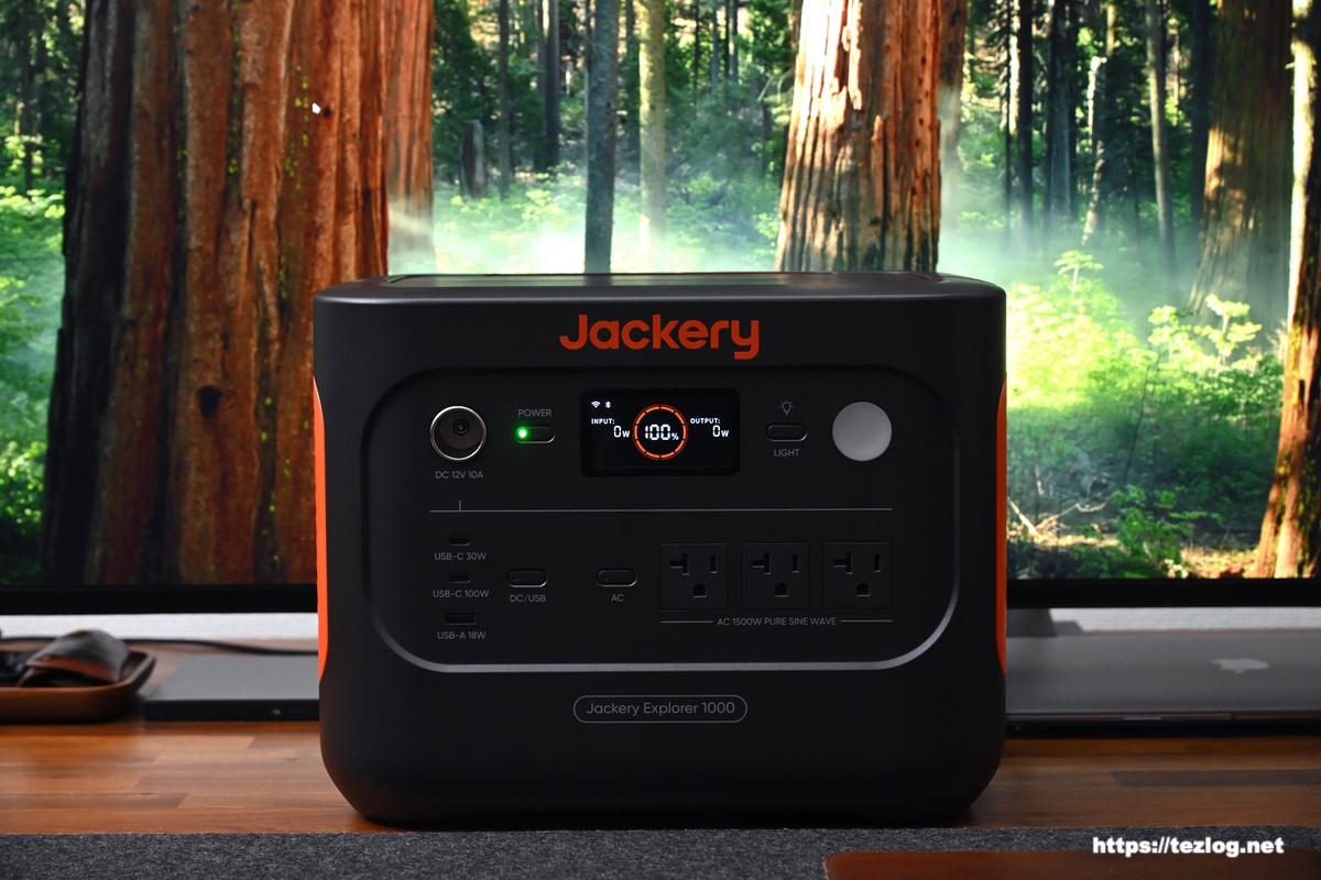 Jackery 1000New レビュー。1070Wh大容量・1500W出力・充電も早い