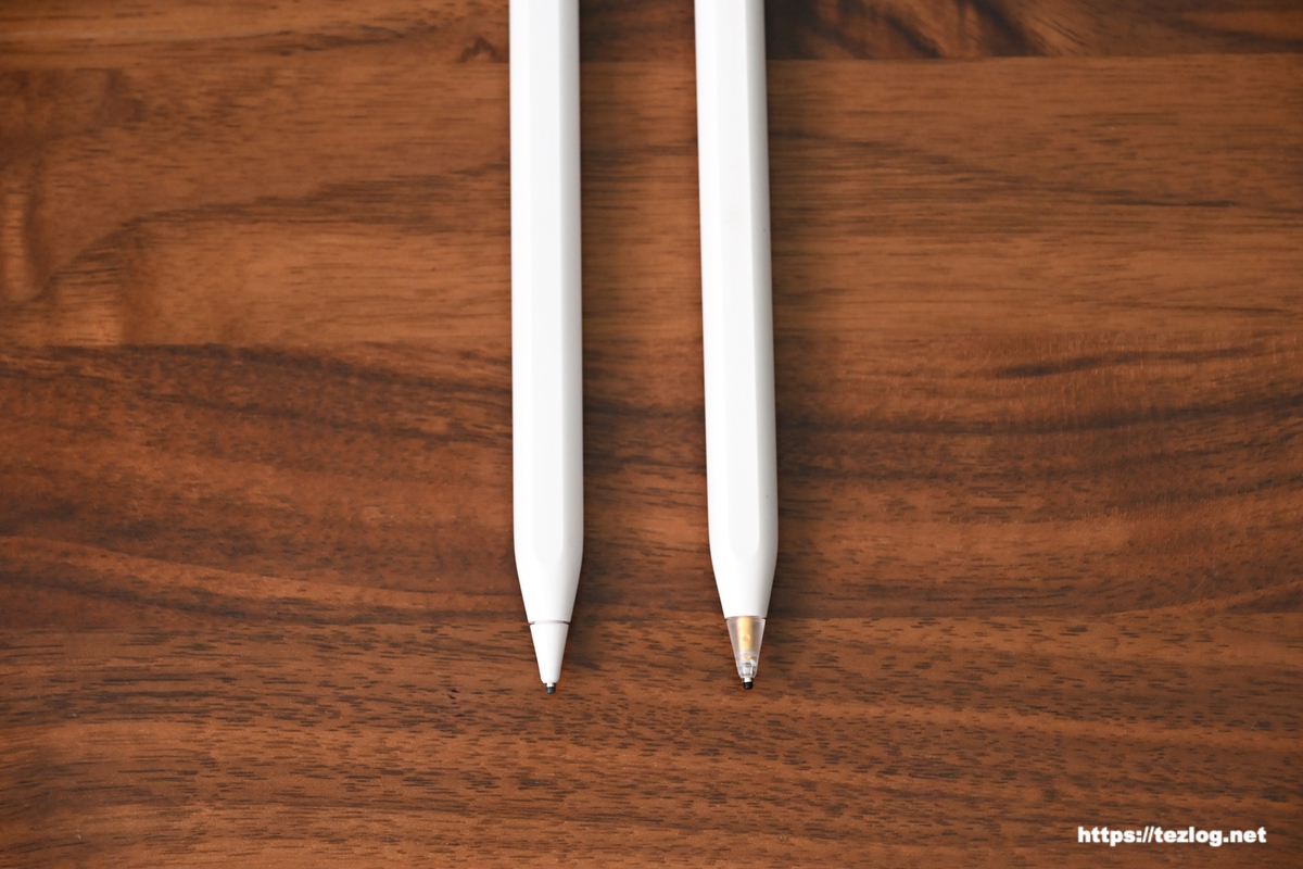 Project Comfy Pencil Tips PRO (ホワイト・クリア) をApple Pencil 2に取り付け