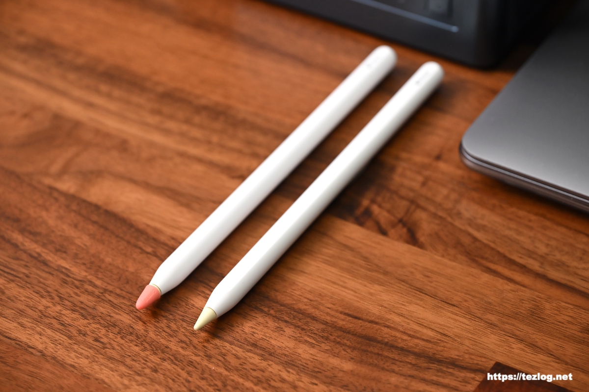 Project Comfy Pencil Tips Real Feel Apple Pencil 2に取り付け。ペン先のみ・ペン先+カスタムTip。