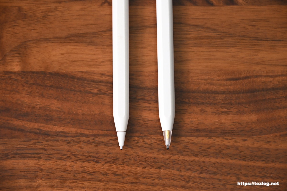 Project Comfy Pencil Tips SCREW (ホワイト・クリア) ペン先をApple Pencil 2に取り付け
