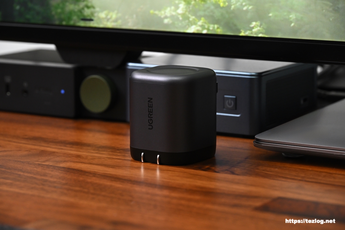 UGREEN Nexode 巻き取り式 USB-Cケーブル内蔵 充電器 65W 1
