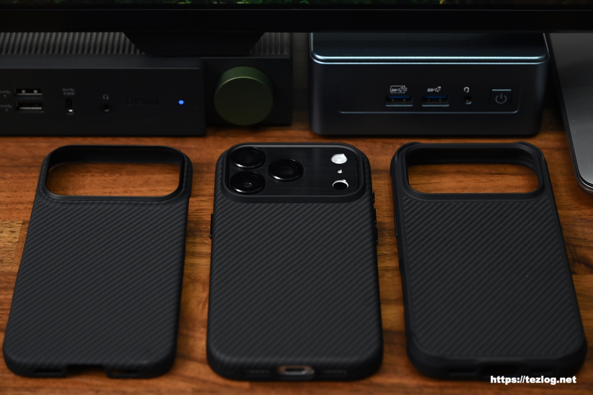 PITAKA Ultra-Slim Case・UltraGuard Case・ProGuard Caseの比較