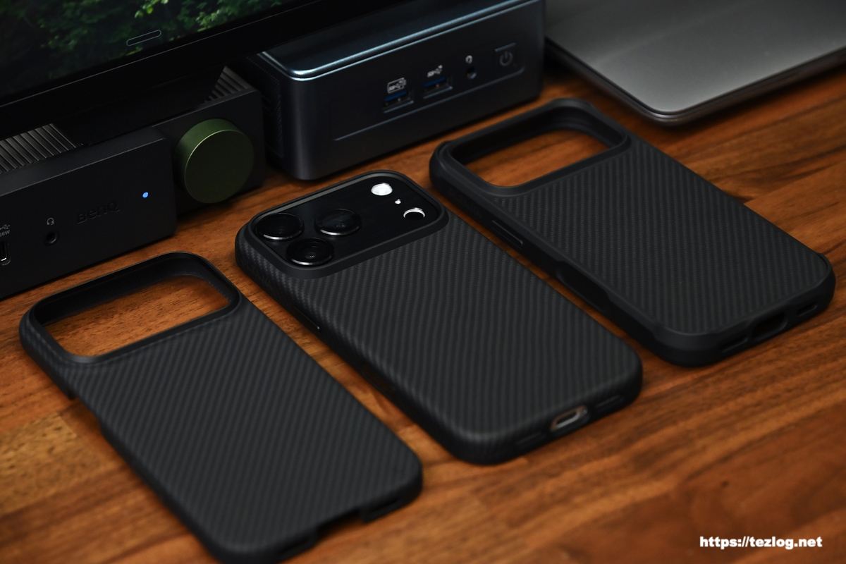 PITAKA Ultra-Slim Case・UltraGuard Case・ProGuard Caseの比較