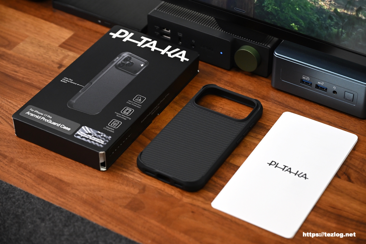 PITAKA ProGuardケース - 600D黒/グレー / iPhone 17 Pro