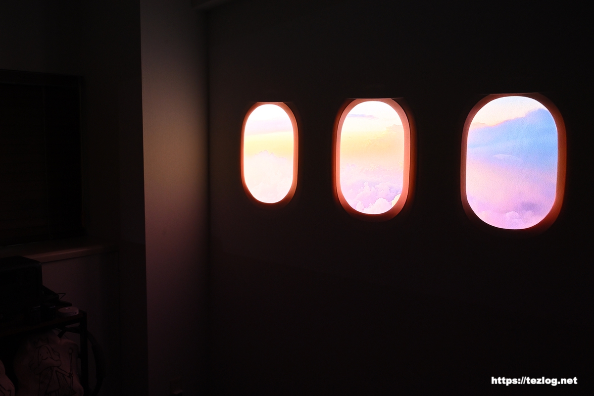 XGIMI HORIZON 20 Pro・ XGIMI Wallで飛行機の窓