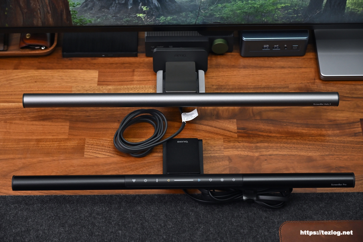 BenQ ScreenBar Halo 2とScreenBar Pro 比較