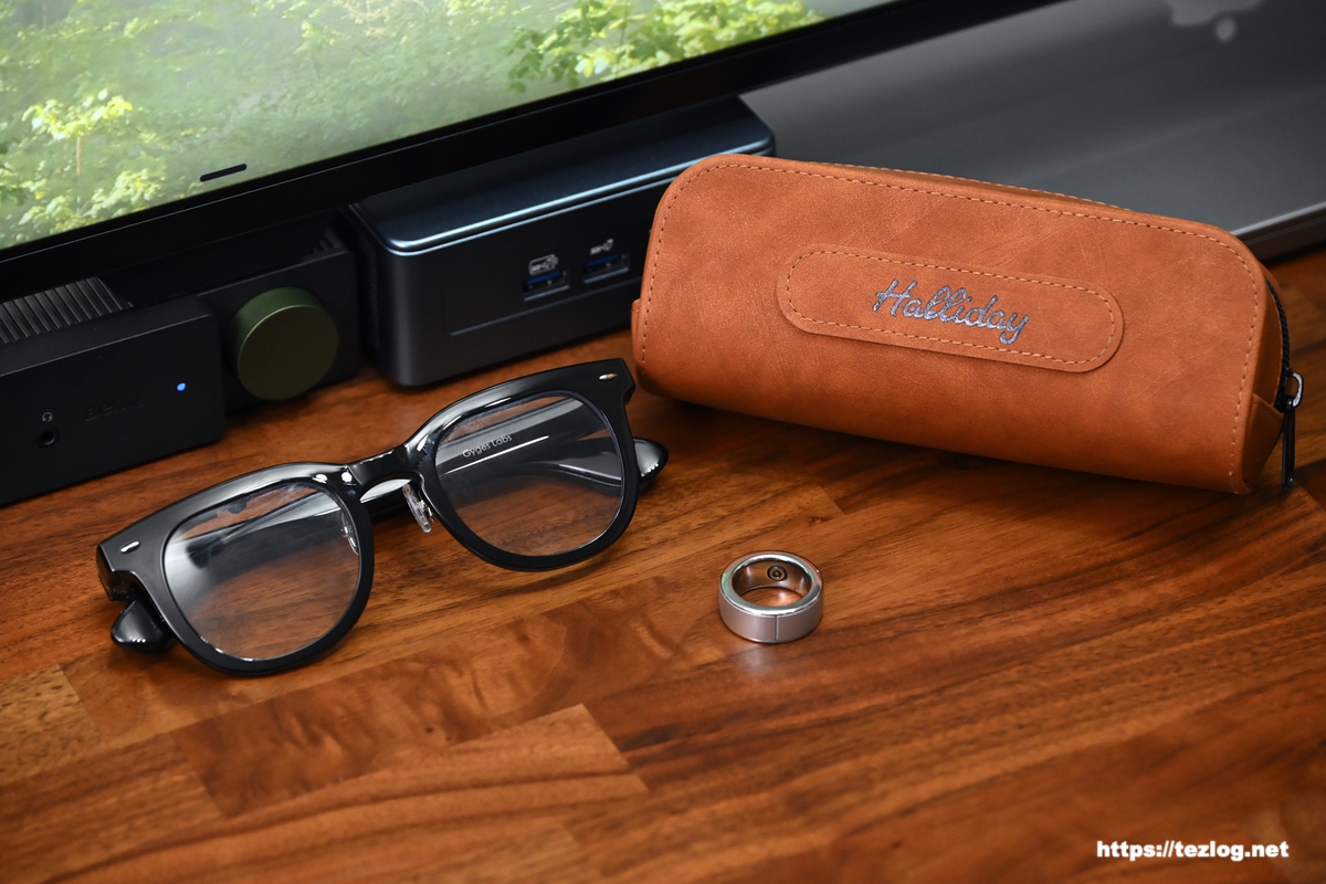 Halliday AIグラス 本体とリング型コントローラー・ケース