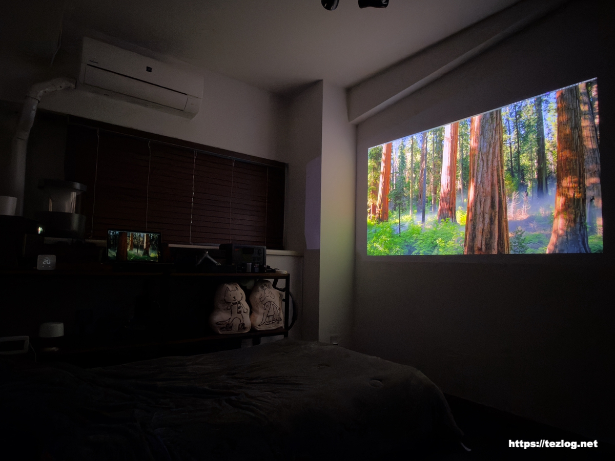 XGIMI HORIZON 20 Pro でMacBook Airの画面を投影