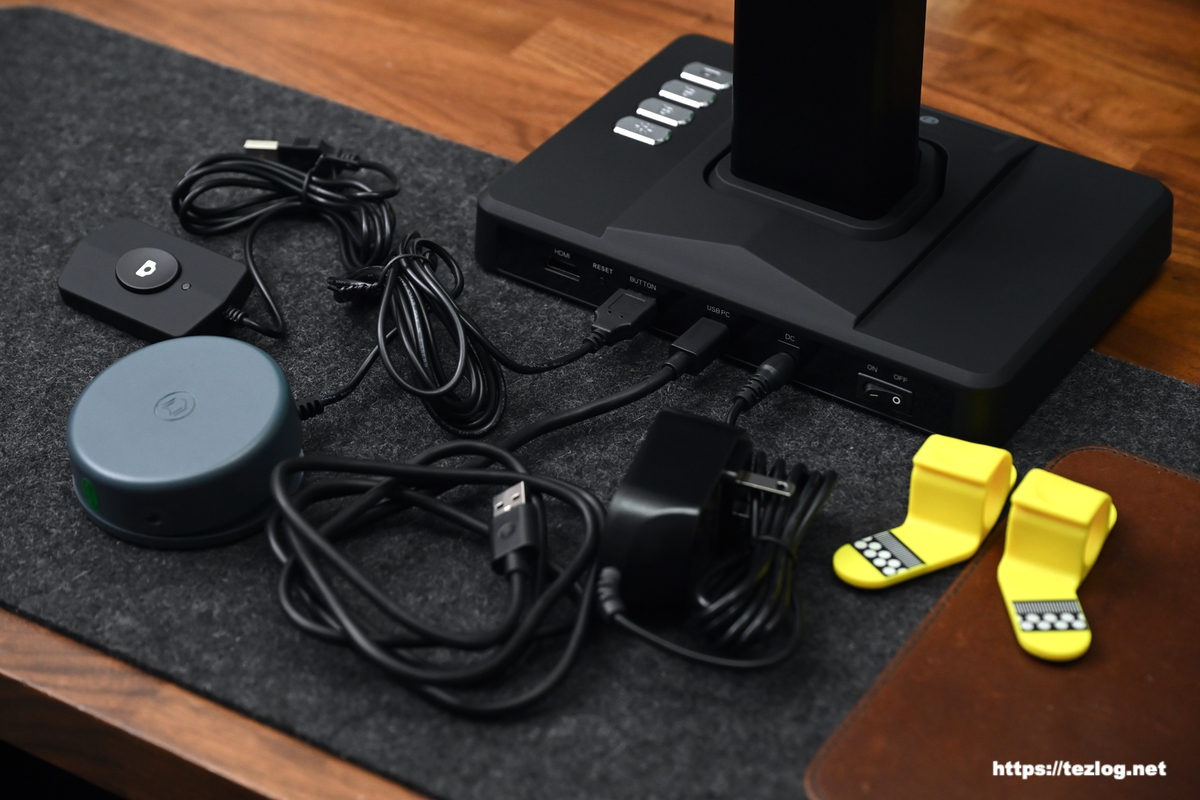 CZUR ET MAX 付属品各種を接続