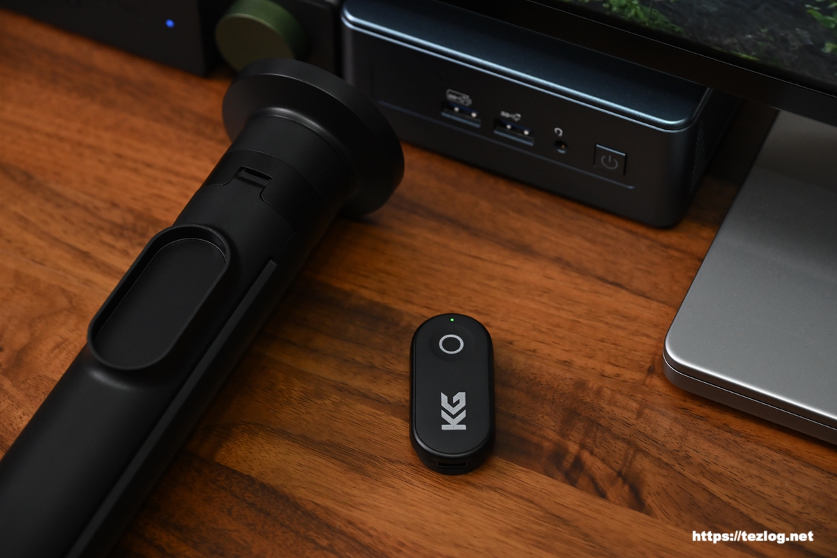 KraftGeek JustTap MagSafe対応 スマホ三脚 本体とリモコン