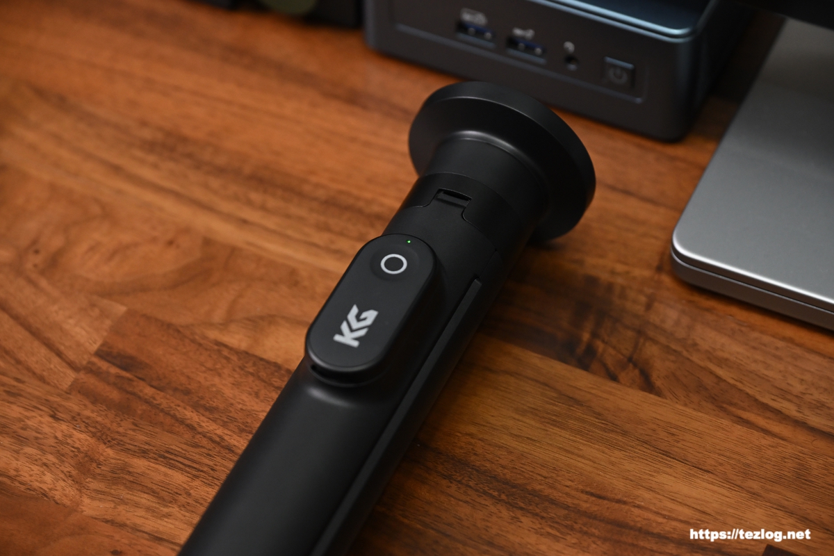 KraftGeek JustTap MagSafe対応 スマホ三脚 本体とリモコン