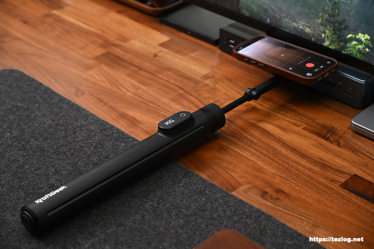 KraftGeek JustTap MagSafe対応 スマホ三脚