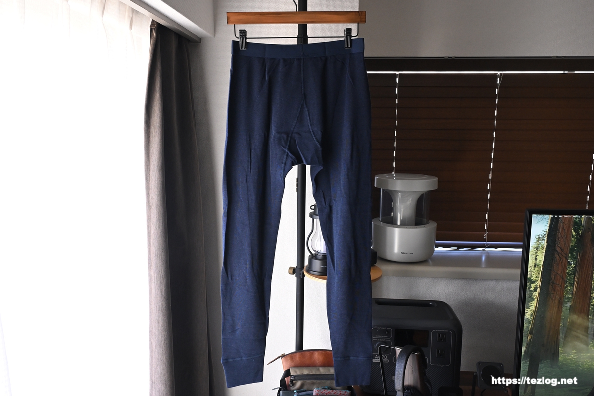 ワークマン メリノウール100 ミドルウエイト ロングタイツ コン