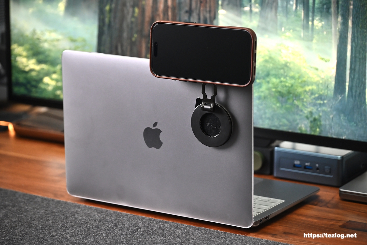 Dual Magic Ring Pro でiPhoneとMacBook Airを連結 1