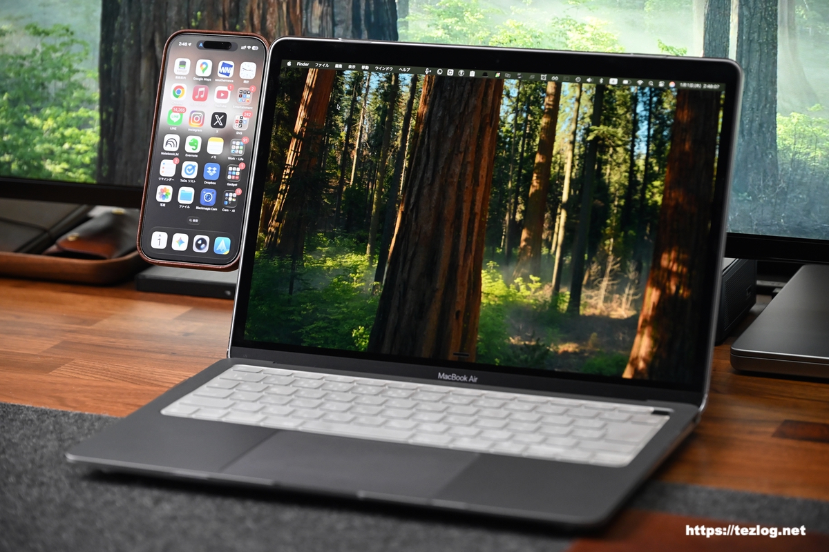 Dual Magic Ring Pro でiPhoneとMacBook Airを連結 4