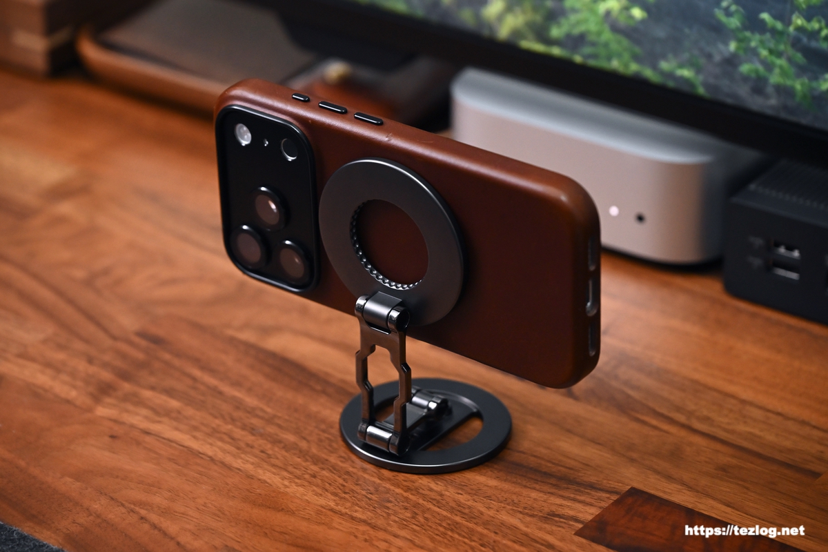 Dual Magic Ring Pro iPhoneで横置きスタンド使用