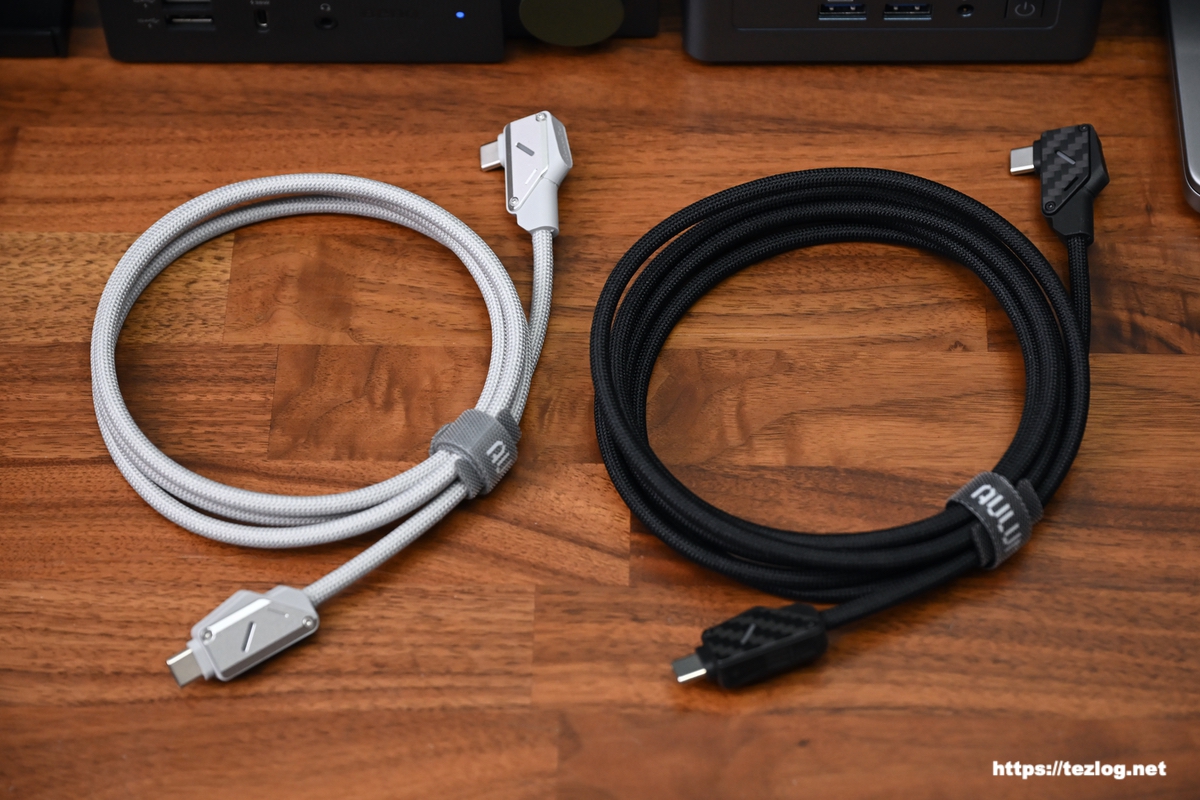 Aulumu M07 240W USB-C to USB-C ケーブル ブラック/カーボン・グレー/アルミニウム合金